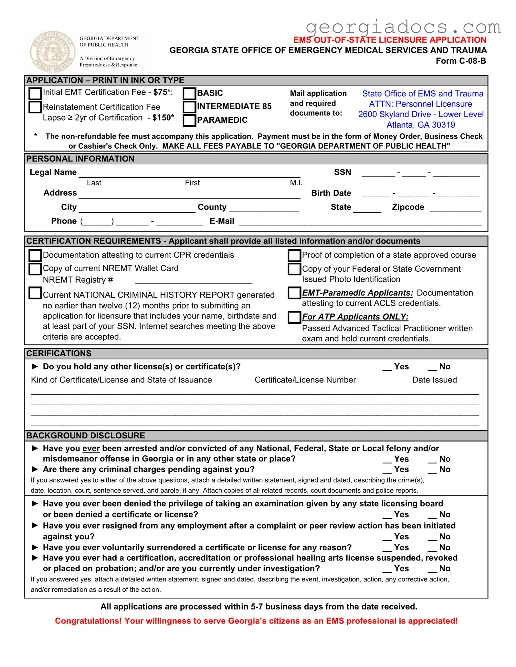 C 08 B Georgia Template in PDF