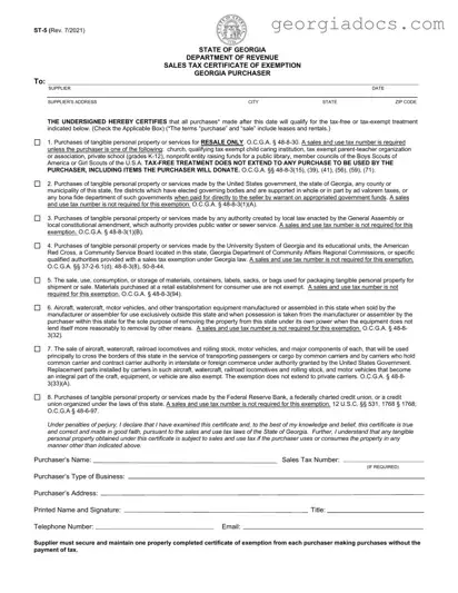 Georgia St 5 Template in PDF