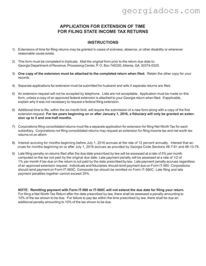 Georgia It 303 Template in PDF